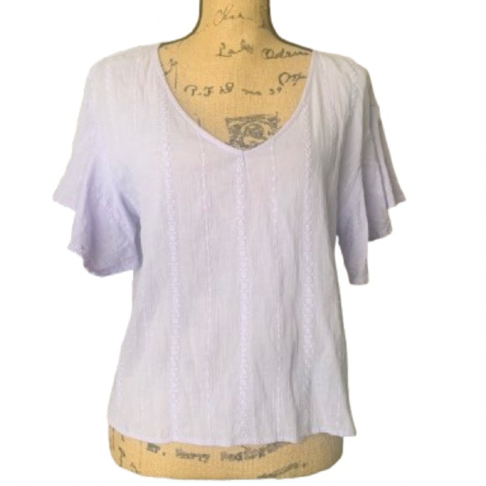 💛 Universal Thread Flutter Sleeve Top - Picture 5 of 9